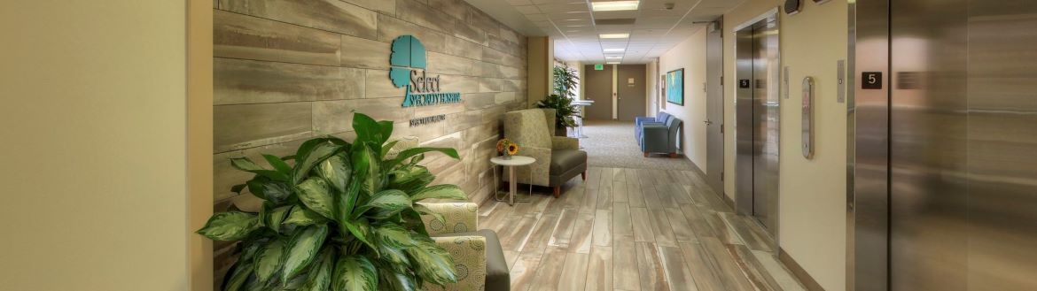 A view of Select Specialty Hospital Grand Rapids upon exiting the elevators.