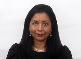 Dr. Meesala looking at the camera.