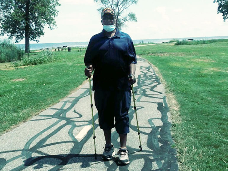 photo of Tommie Allen walking
